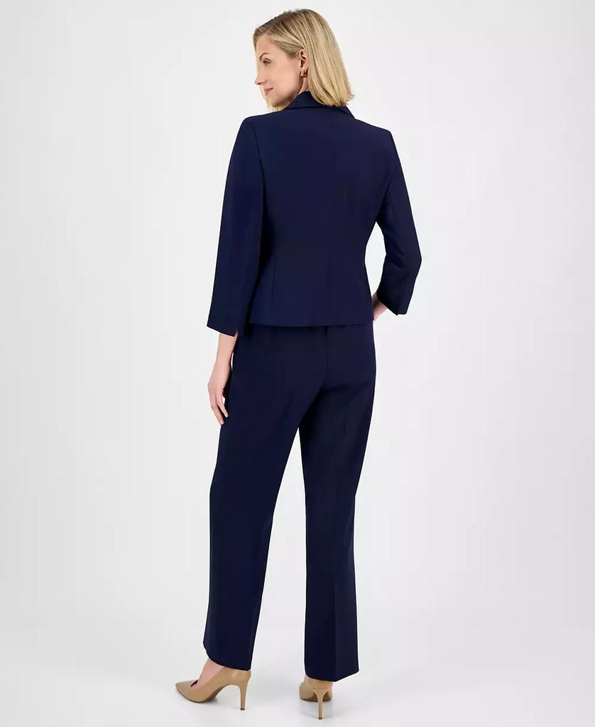 Le Suit Women's Shawl-Collar One-Button Jacket & Pull-On Straight-Leg Pants