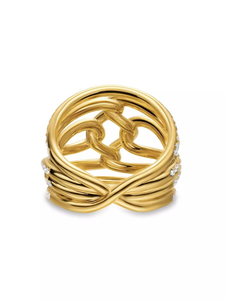 David Yurman Wisteria Dome Ring in 18K Yellow Gold 6