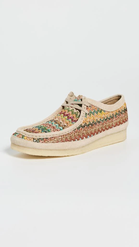 Clarks Somerset Collection Raffia Wallabee Shoes 1