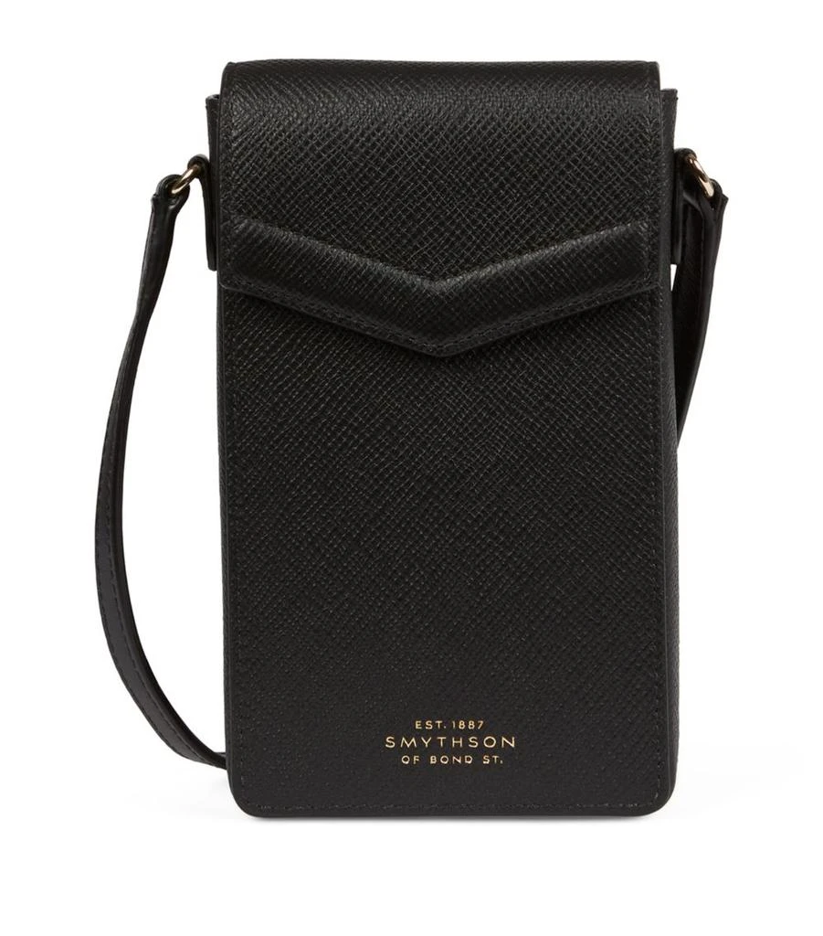 SMYTHSON Leather Panama Envelope Phone Case 1