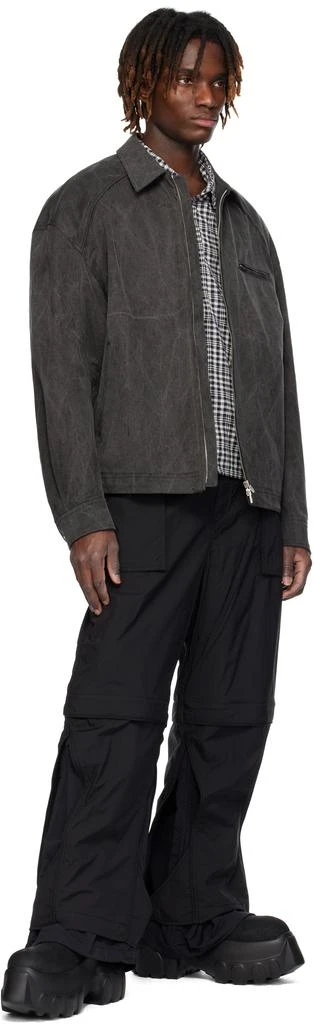Juun.J Gray Washed Cotton Work Denim Jacket 4