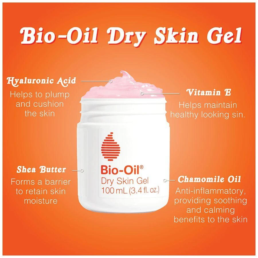 Bio-Oil Dry Skin Gel for Face and Body Moisturizer with Vitamin B3 4