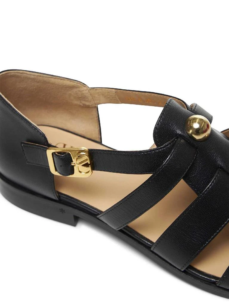 Valentino VALENTINO GARAVANI | Black calfskin Fisherman Studshield sandals | Man | 41 4