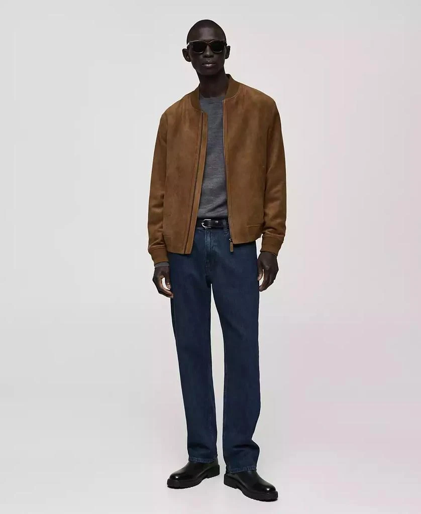 Mango Men's Faux-Suede Bomber Jacket 7