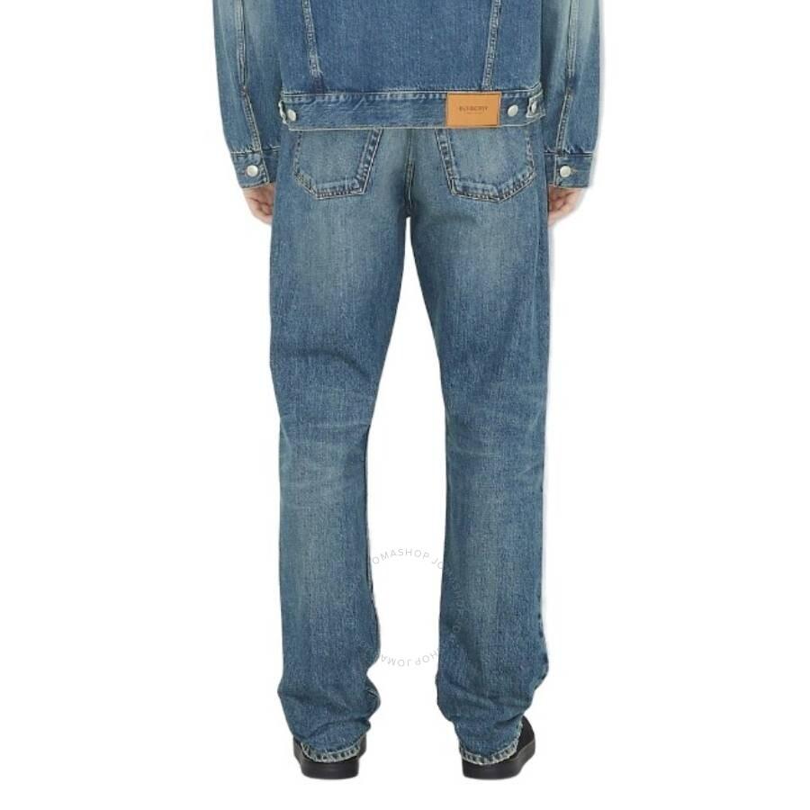 Burberry Japanese Denim Washed Straight-Leg Jeans