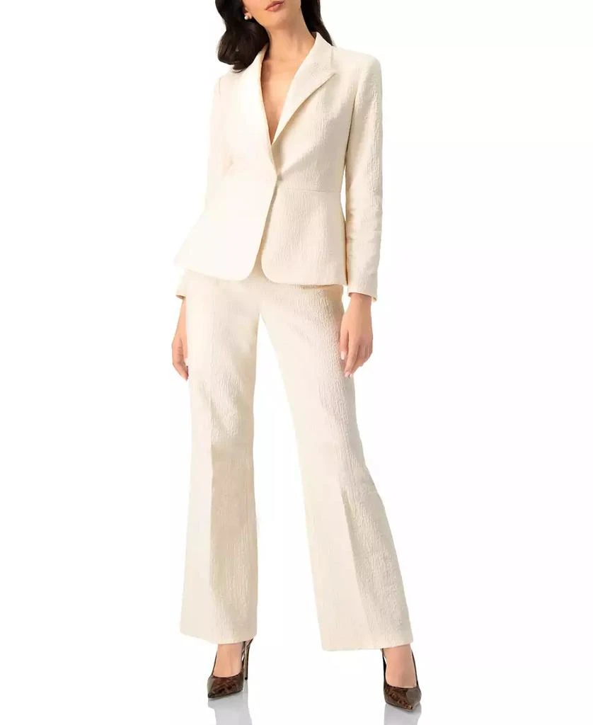 Ivonne Women
s Single-Breasted Textured Tailored Blazer 4