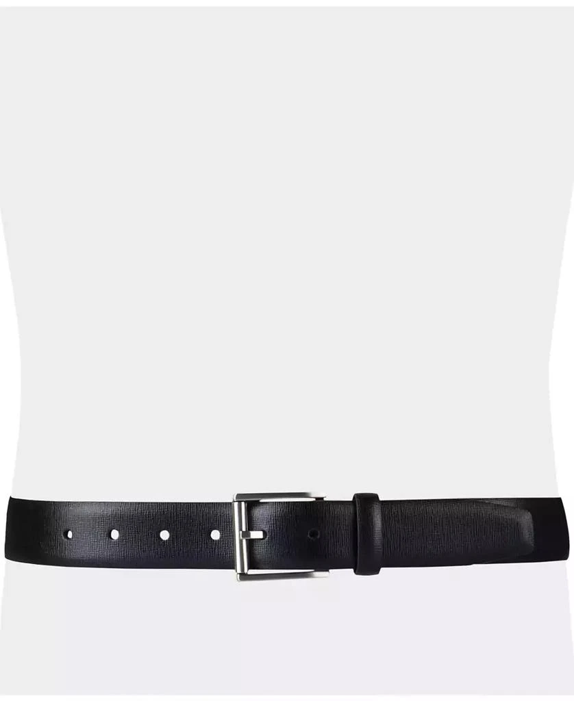 Calvin Klein Men’s Textured Leather Roller Bar Buckle Belt 5