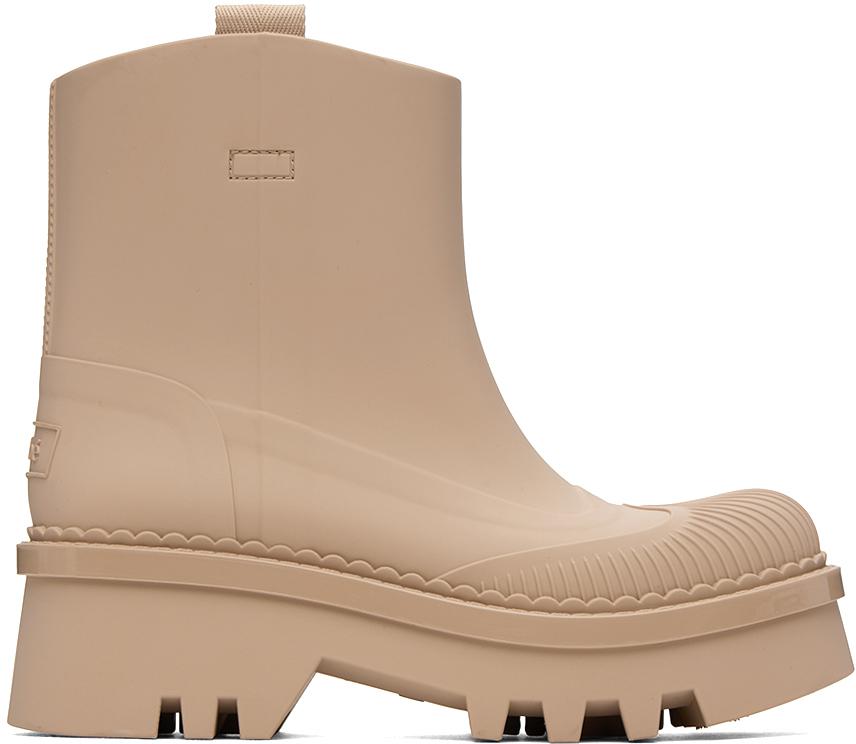 Chloé Pink Raina Rain Boots