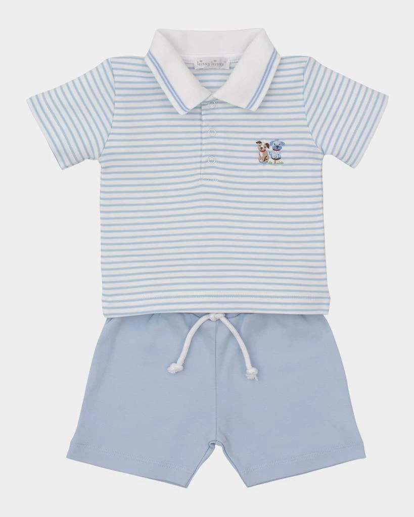 Kissy Kissy Girl's Playground Pups Two-Piece Set, Size 3M-24M 1