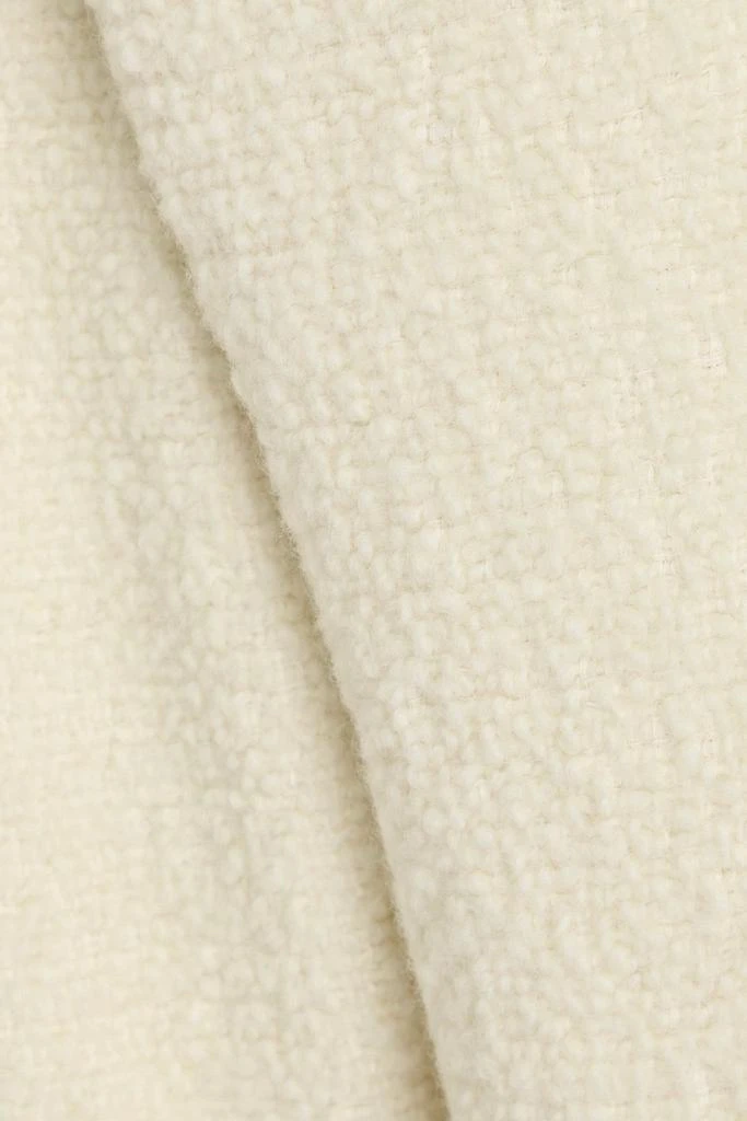 Le 17 Septembre Wool and cotton-blend bouclé turtleneck top 4