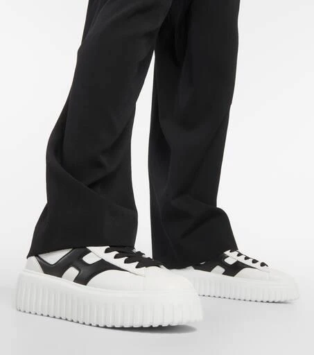 hogan H-Stripes leather sneakers 4