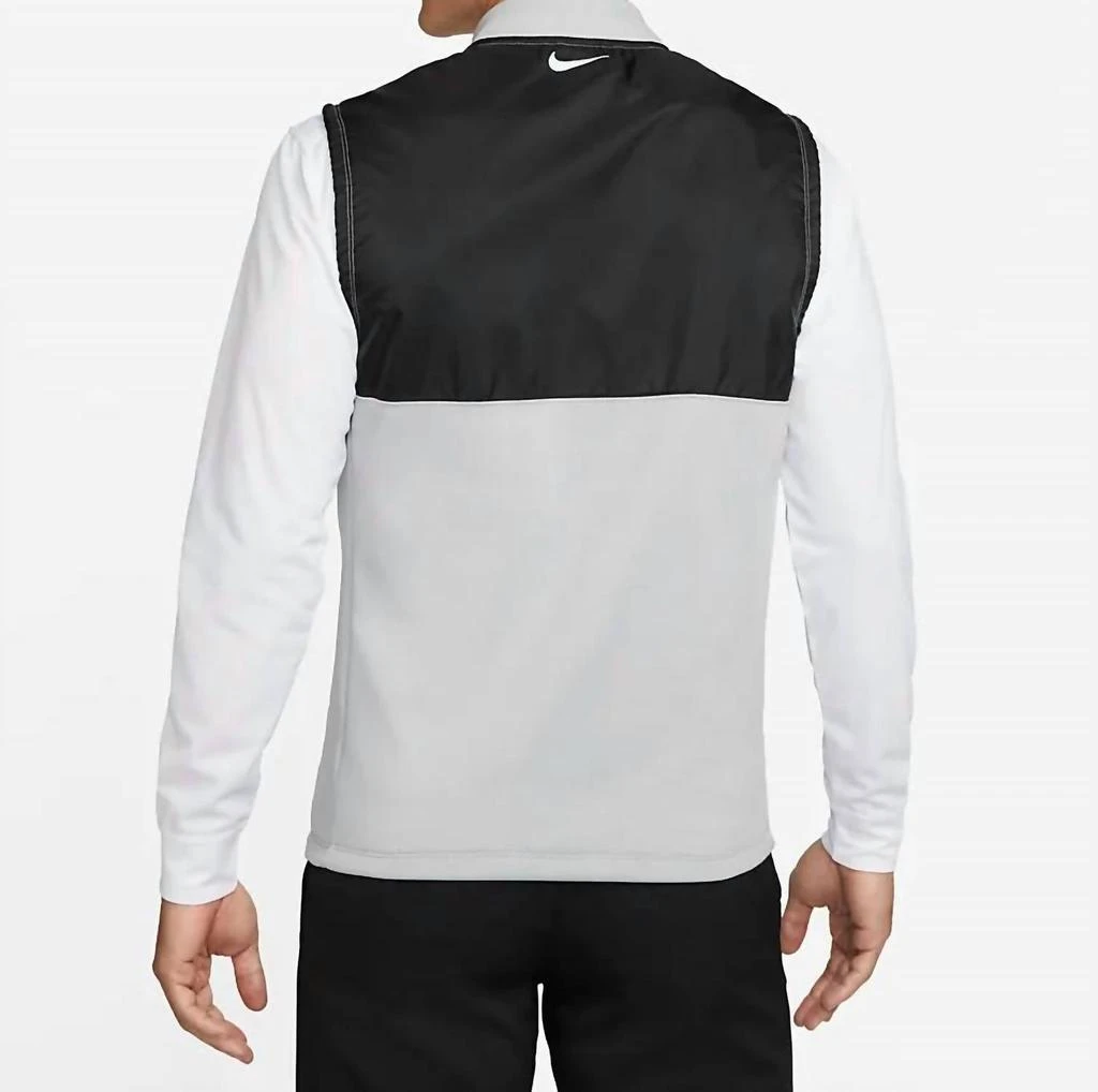 NIKE Men
s Victory Golf Vest In Light Smoke Grey Black White 2