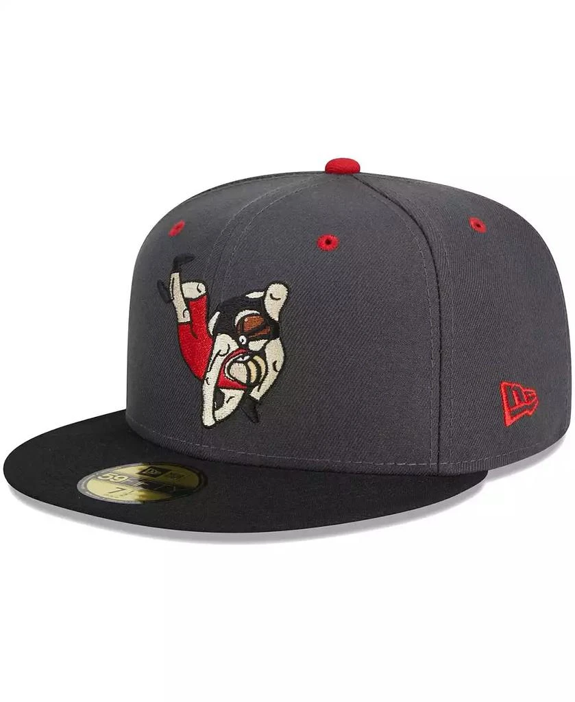 New Era Men's Gray Cedar Rapids Kernels Theme Nights Cedar Rapids Mat Grapplers 59FIFTY Fitted Hat 1