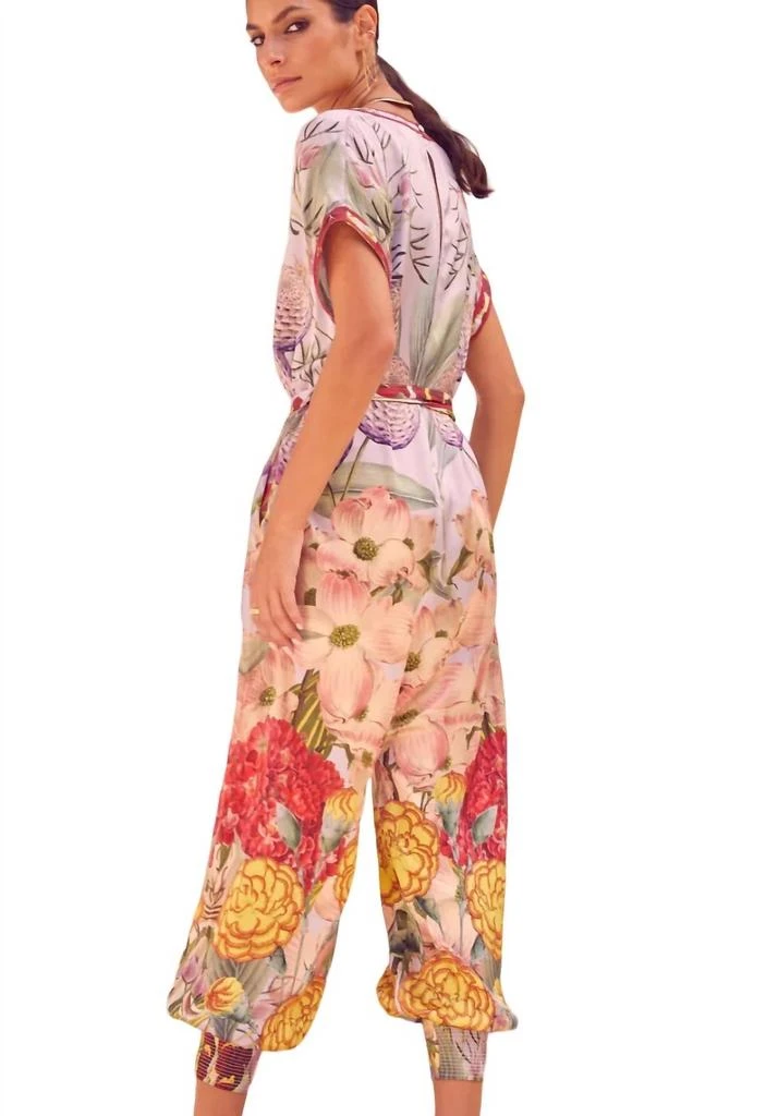 Carolina K Maena Jumpsuit In Floral Lilac 3