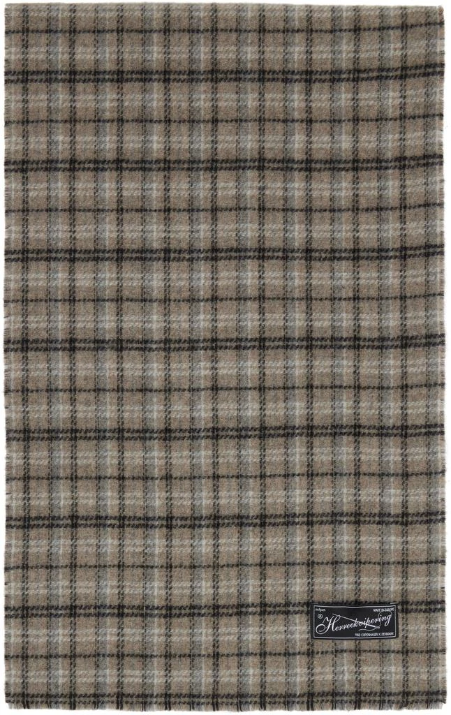 mfpen Brown Wool Scarf 1