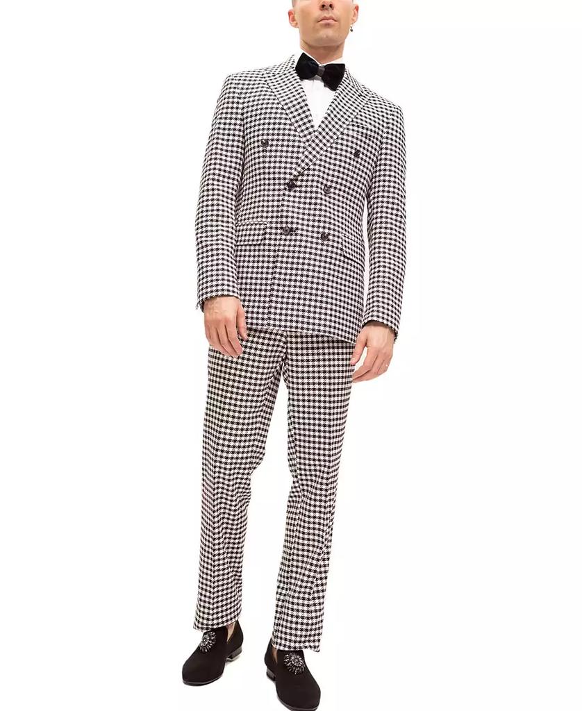 RON TOMSON Men's Modern Double Breasted, 2-Piece Suit Set