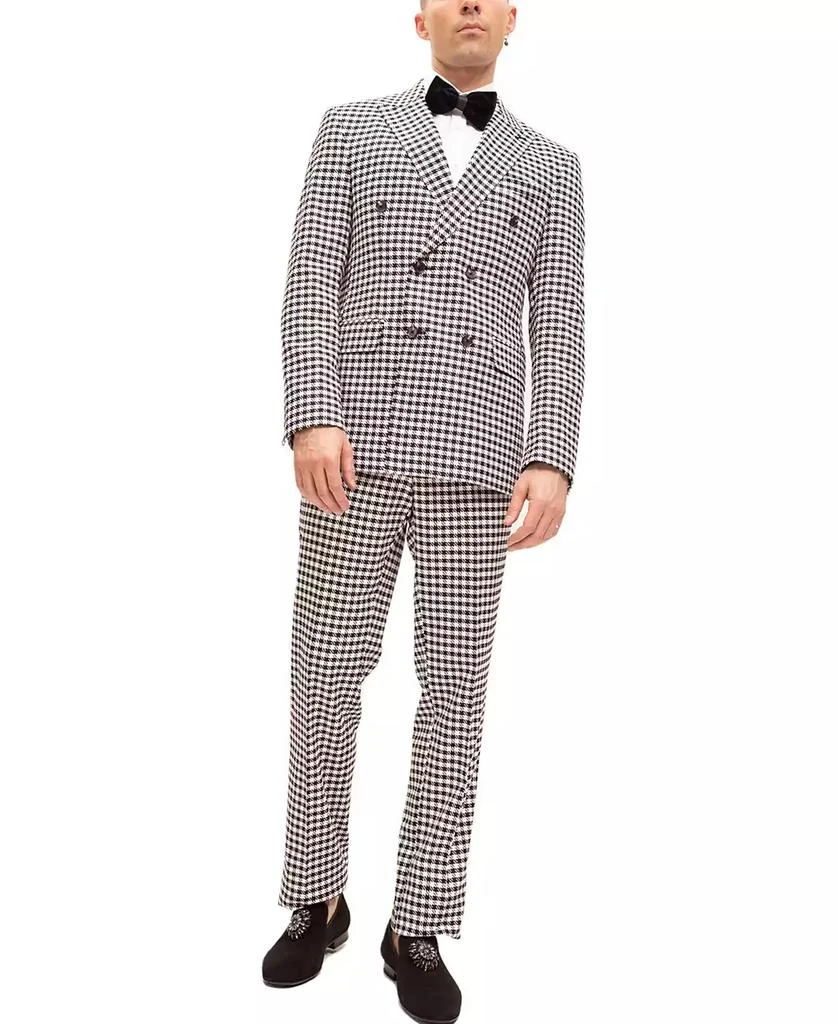 RON TOMSON Men's Modern Double Breasted, 2-Piece Suit Set 1
