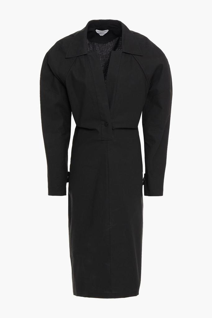 Bottega Veneta Cutout coated cotton-blend dress