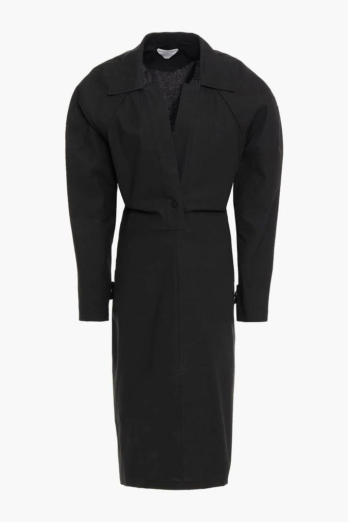 Bottega Veneta Cutout coated cotton-blend dress 1