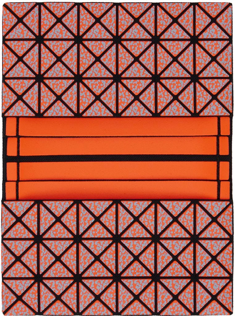 Issey Miyake Orange Oyster Card Holder 3