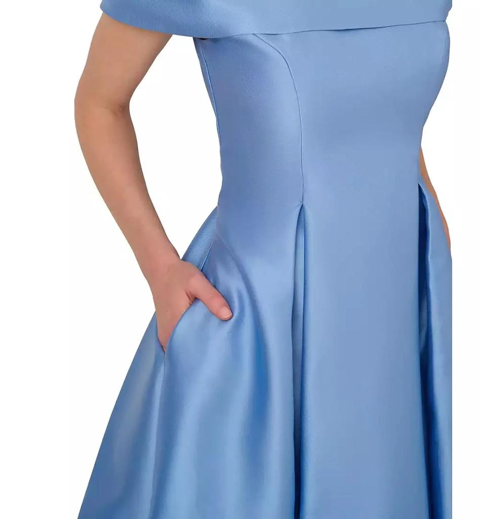 Adrianna Papell Women's Mikado Fit & Flare Dress 3