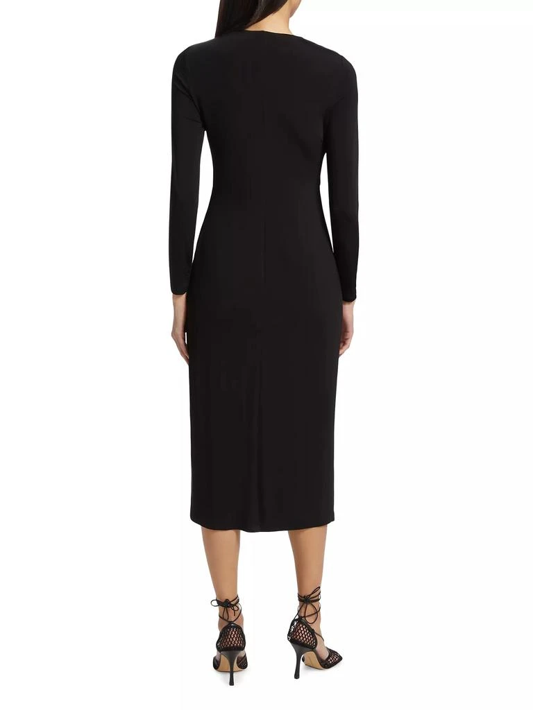 Tahari The Alisha Knit Gathered Midi-Dress 5