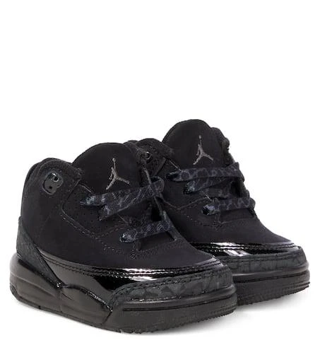NIKE Baby Jordan 3 Retro leather sneakers 1