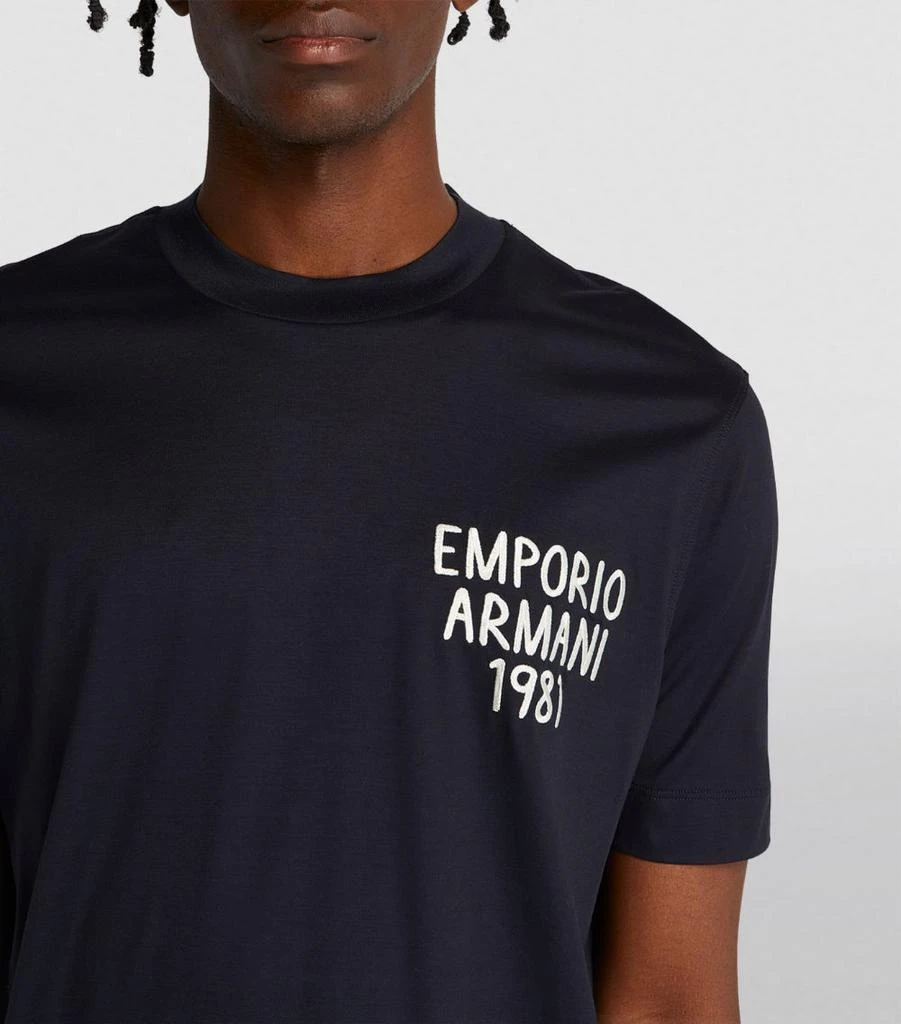 Emporio Armani Embroidered 1981 T-Shirt 6