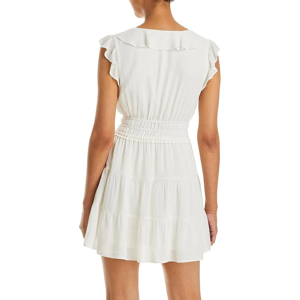 Paige Paradise Womens Smocked Button Front Mini Dress 2