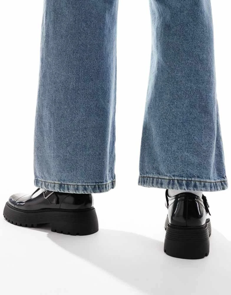 ASOS ASOS DESIGN mary jane shoes in black with chunky sole 2