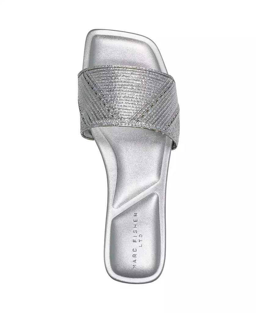 Marc Fisher Women's Murphy Square Toe Flat Sandals 5