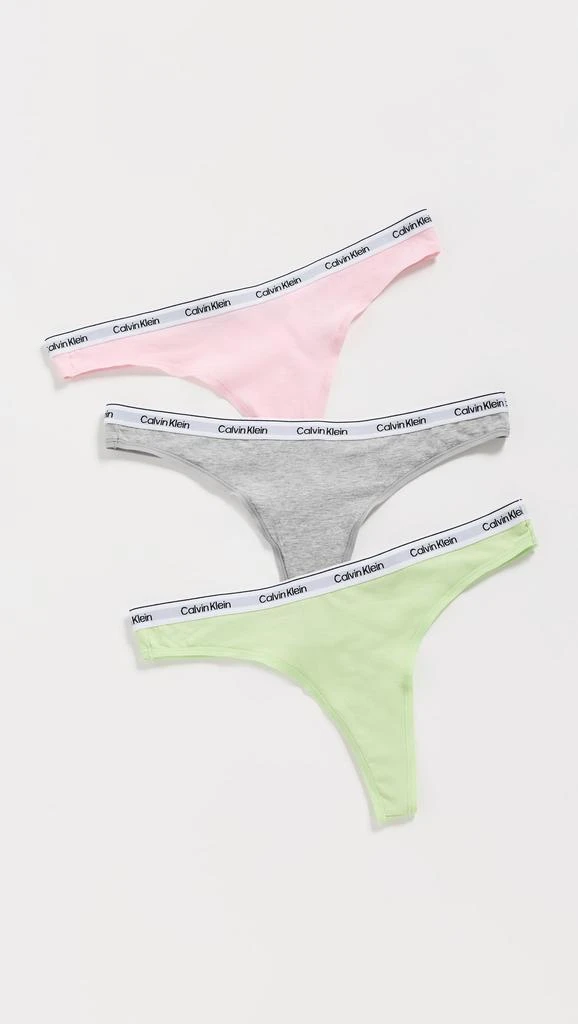 Calvin Klein Modern Logo Thong 3 Pack