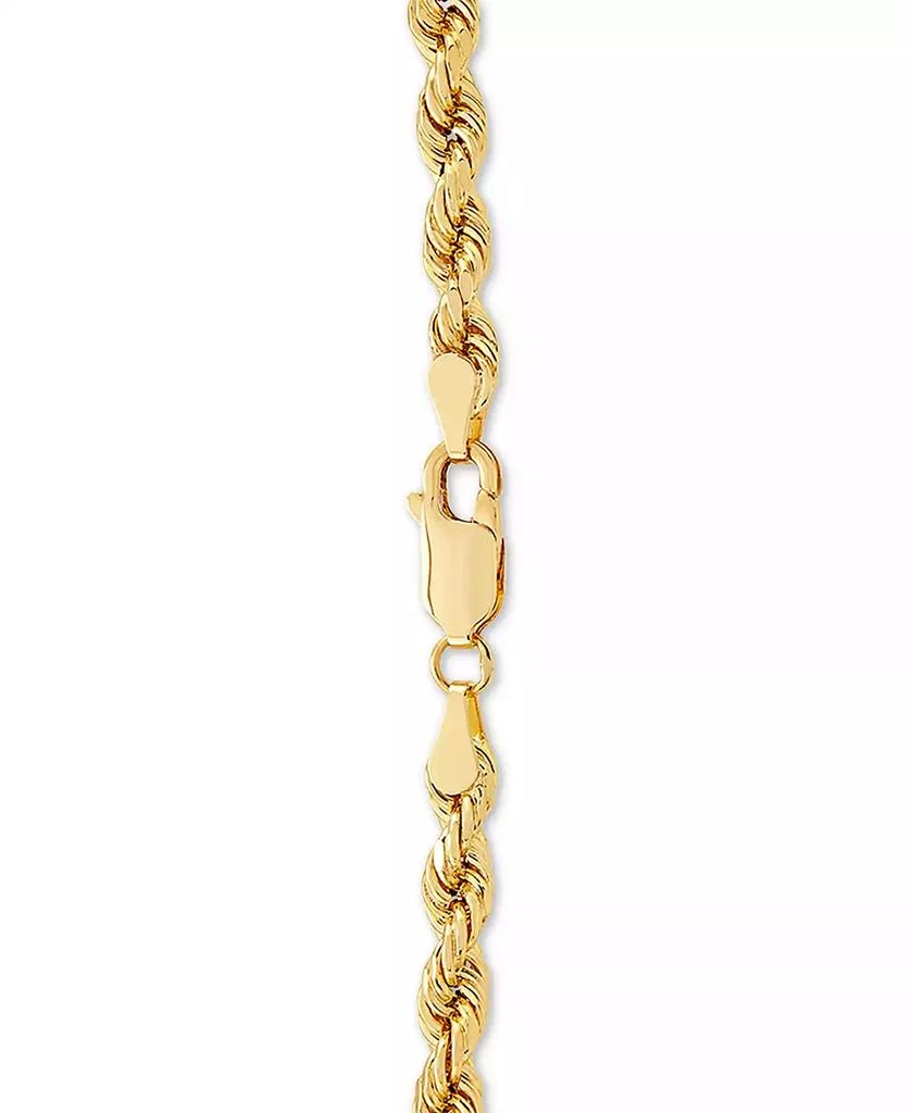 Macy
s Lightweight Rope Chain 30" Necklace (4mm) in 14k Gold 3