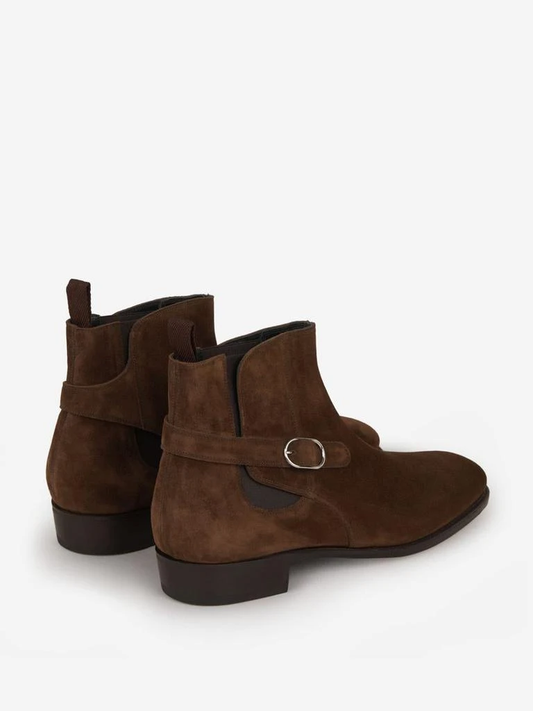 John Lobb John Lobb Buckle Suede Boots 3