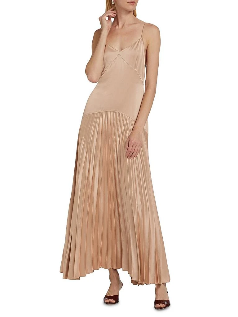 strapless open back dress Cami NYC :: Jennelyn Pleated Gown