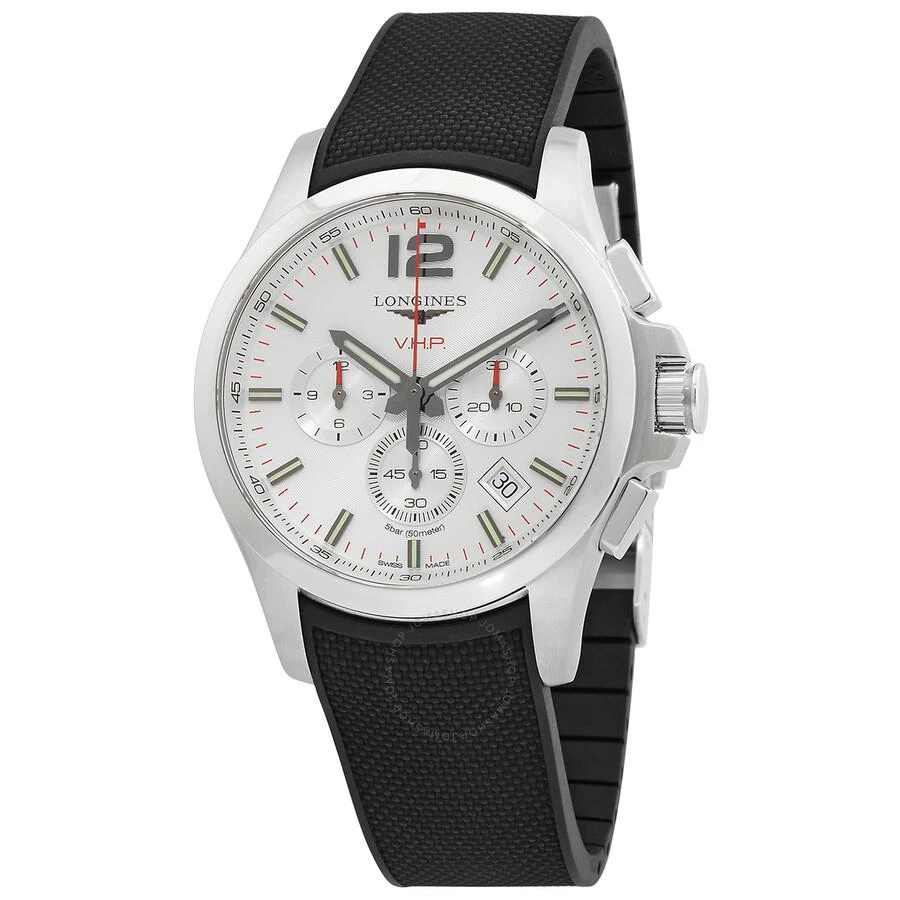 Longines Conquest V.H.P. Chronograph Quartz Silver Dial Men's Watch L37274769 1