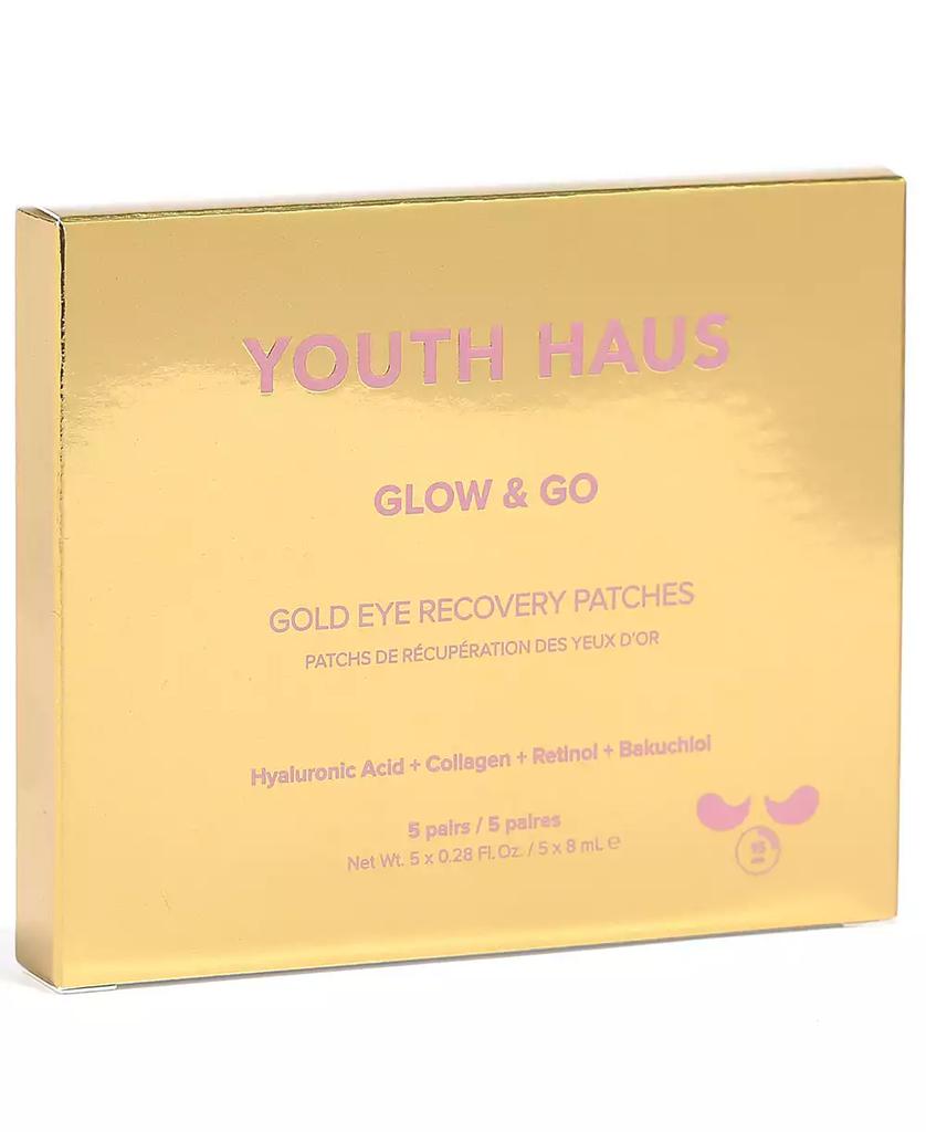 Skin Gym Youth Haus Glow & Go Gold Eye Recovery Patches, 5-Pk.