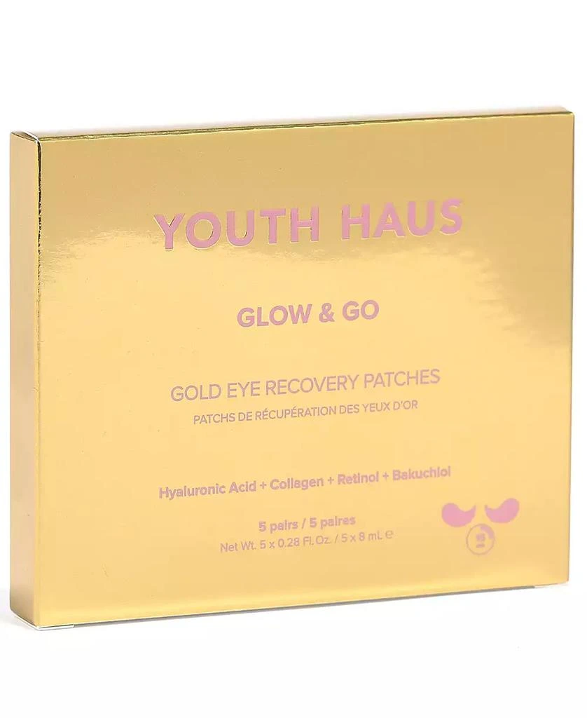 Skin Gym Youth Haus Glow & Go Gold Eye Recovery Patches, 5-Pk. 1