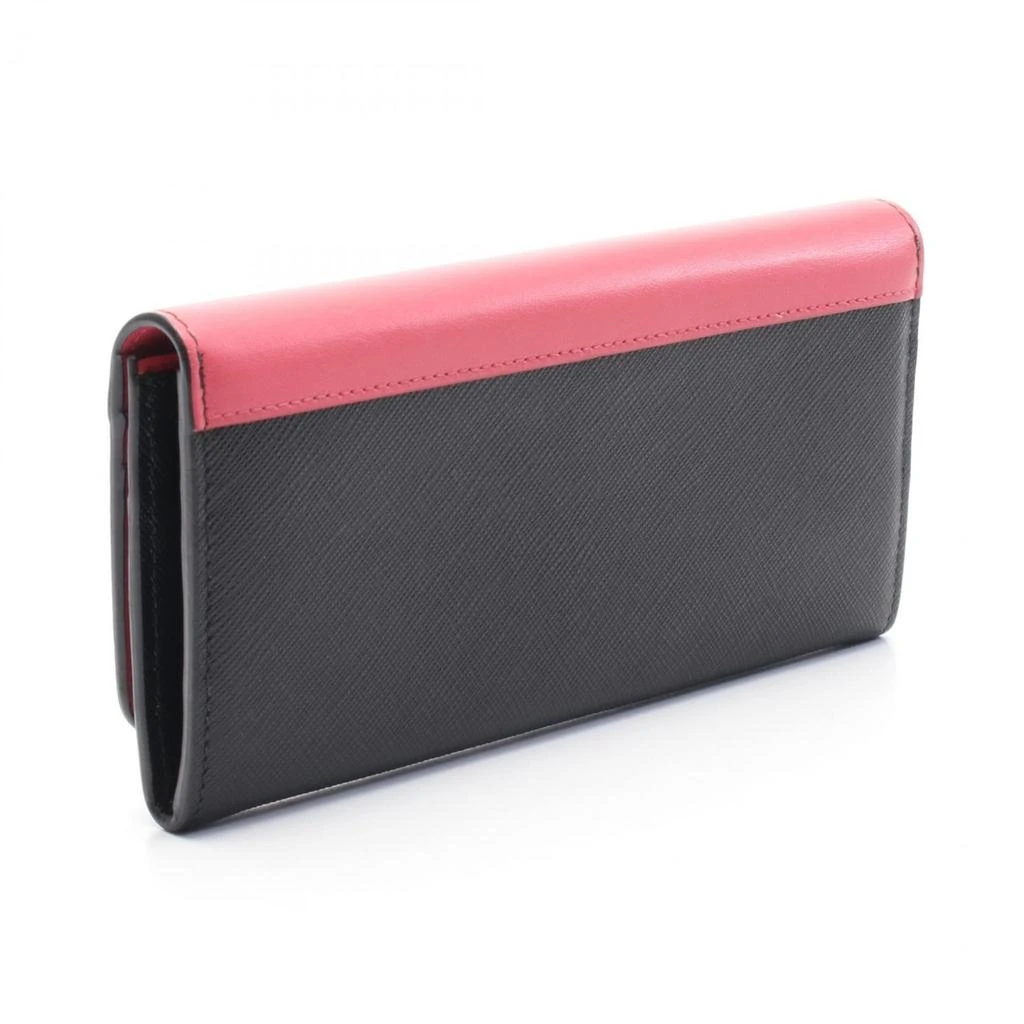 Prada pink Leather Long Wallet (Bi-Fold) (Pre-Owned) 2