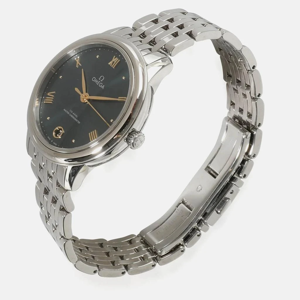 Omega Omega Green Stainless Steel De Ville Prestige Automatic Women's Wristwatch 34 mm 2