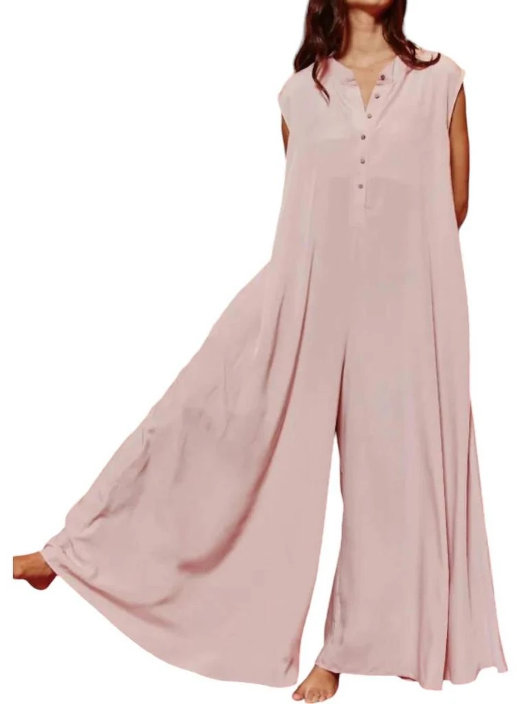 BUCKETLIST Cleo Jumpsuit In Pink 4