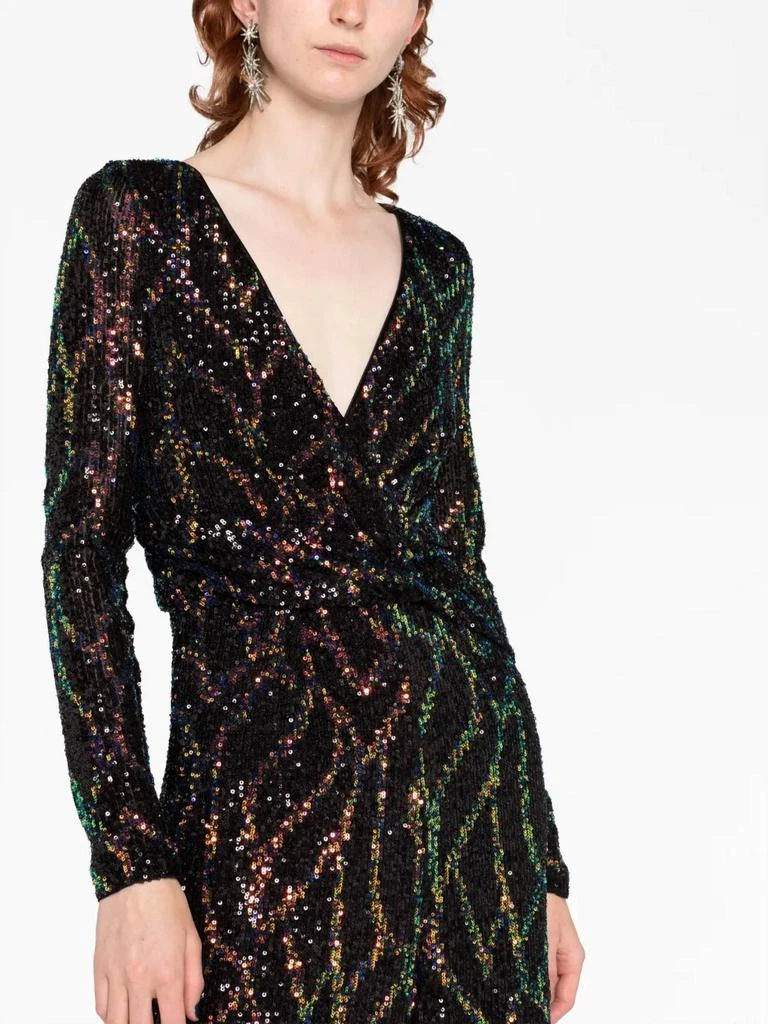Talbot Runhof Talbot Runhof - Sequin V-Neck Long Sleeve Jumpsuit 5
