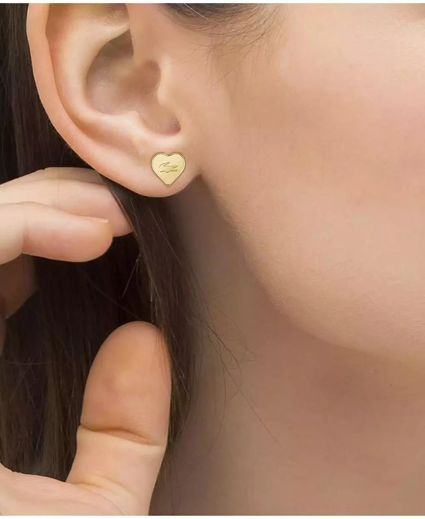 Lacoste Women's Love My Croc Yellow Gold IP Plated Earrings 4