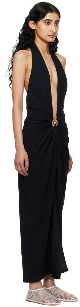 Christopher Esber Black Pierced Orbit Maxi Dress 2