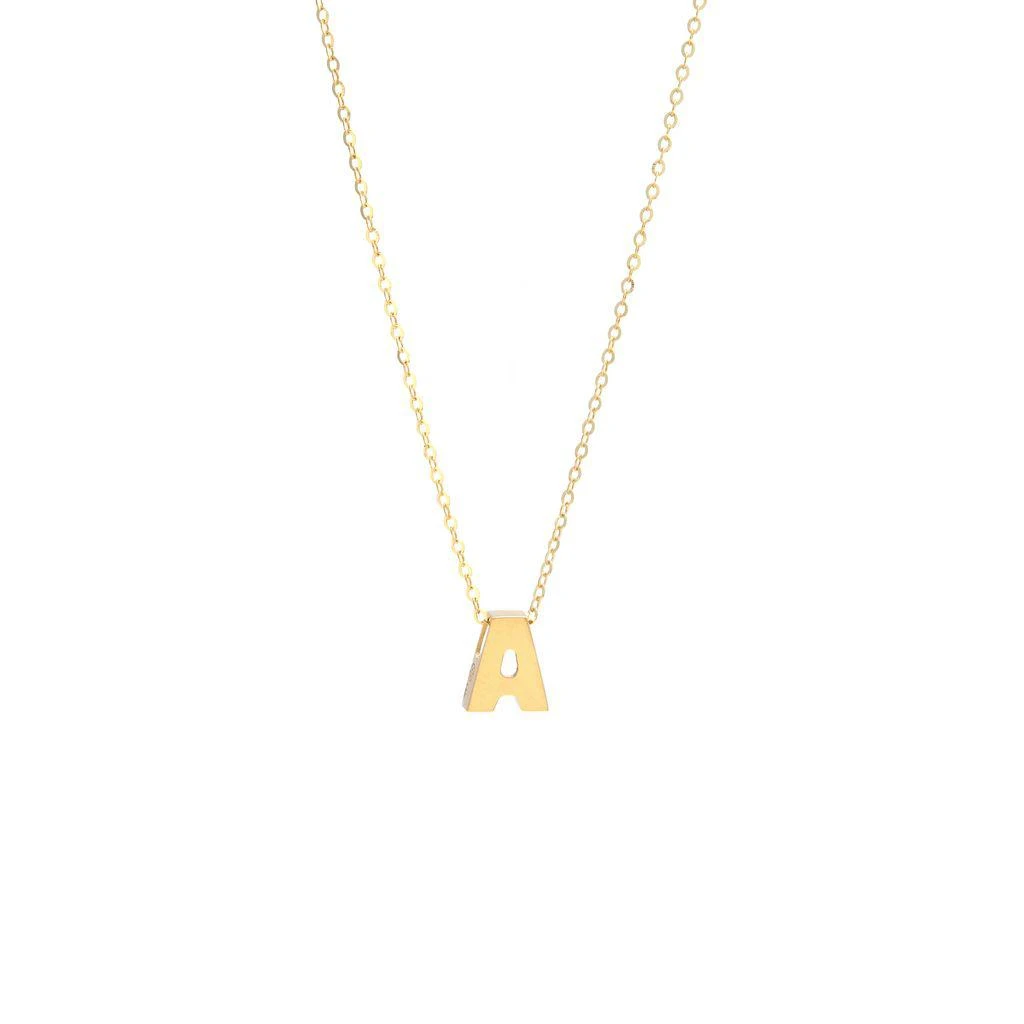 Monary 14k Yg Initial A With Chain 1