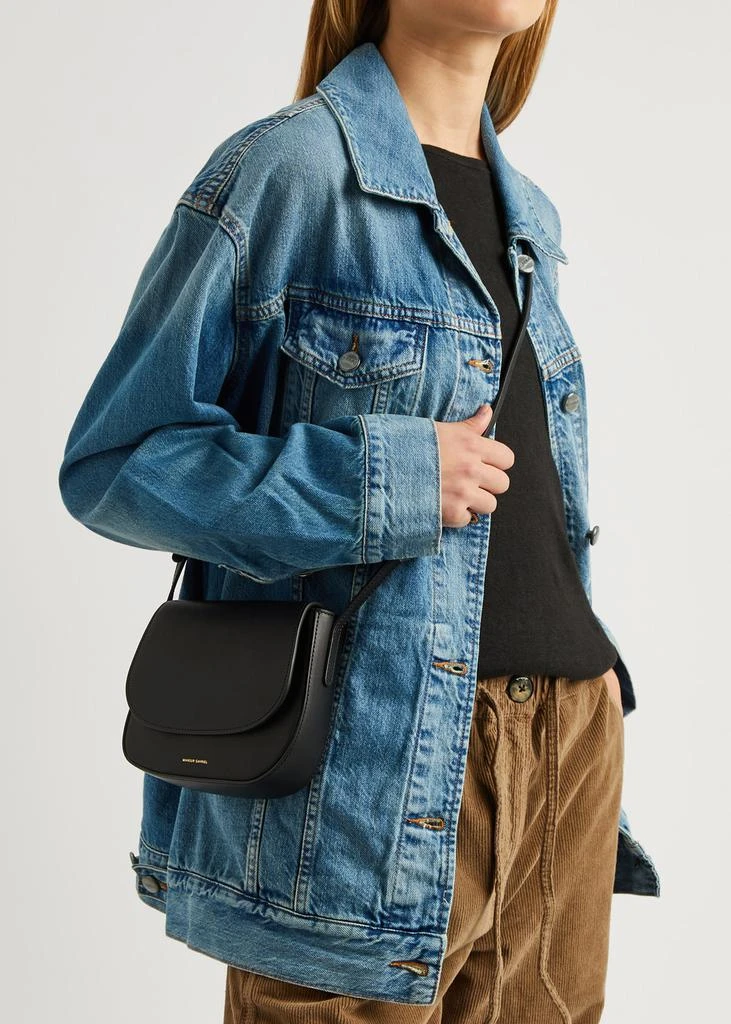 Mansur Gavriel Classic mini leather saddle bag  5