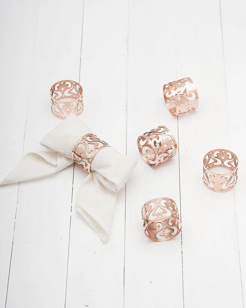 Coppermill Kitchen Vintage Inspired Napkin Rings, Set of 4 1