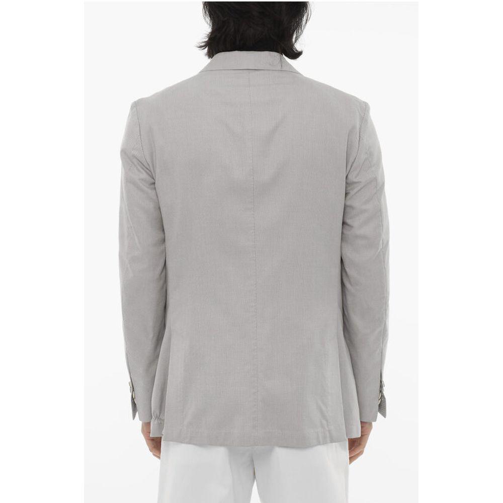 Corneliani Corneliani ID Unlined Wool Blend Blazer with Patch Pockets