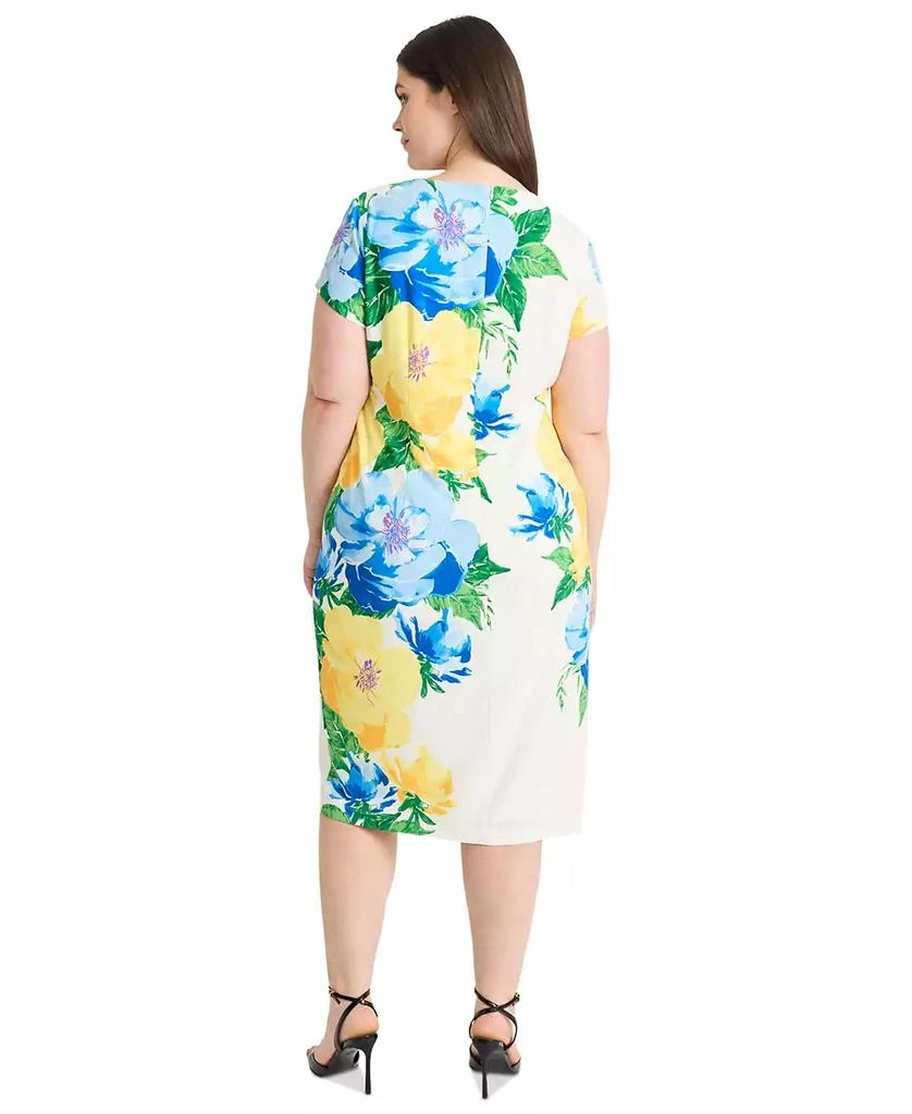Maggy London Plus Size Floral-Print Midi Dress 3