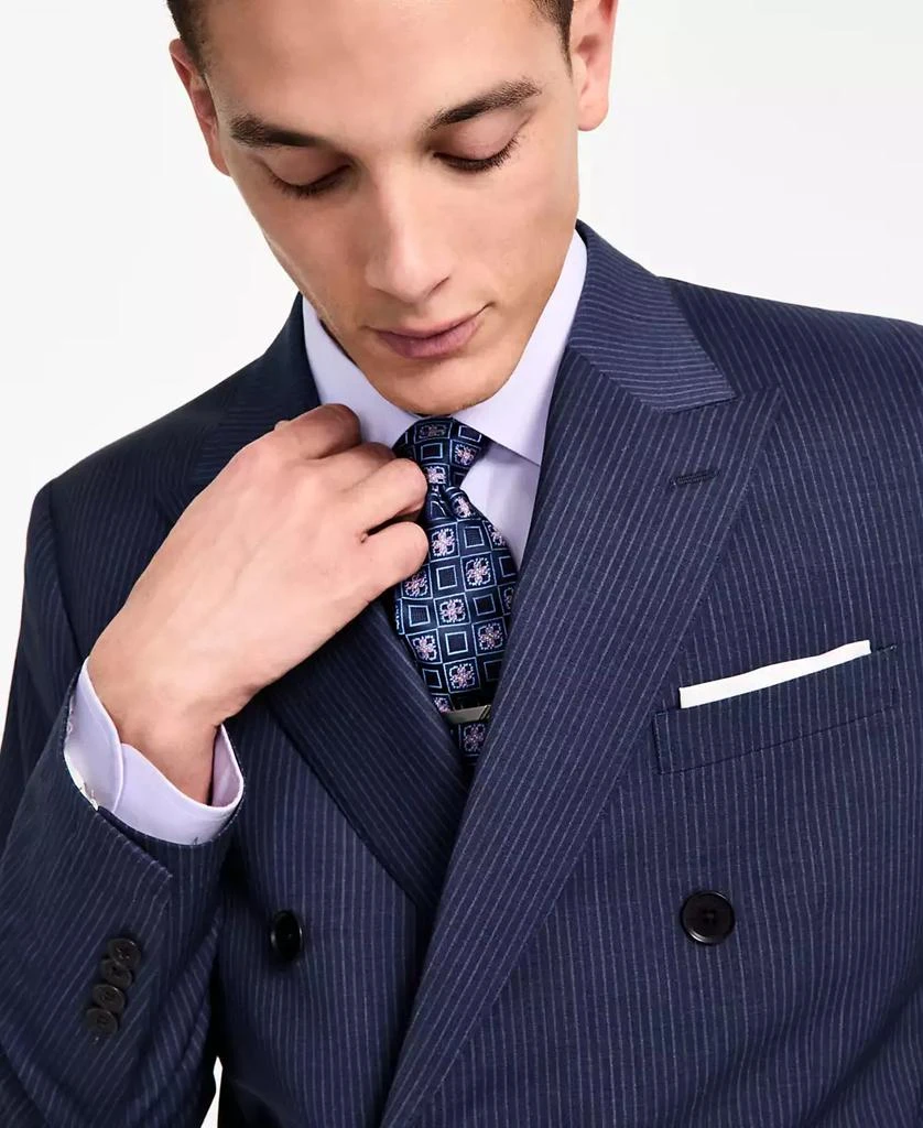 Brooks Brothers Men's Pinstriped Wool-Blend Classic-Fit Double-Breasted Suit Separates Jacket 3